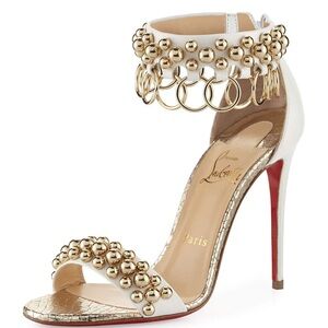 Christian Louboutin
Gypsandal Ring-Trim 100mm Red Sole Heel
